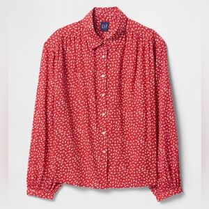 GAP Relaxed Button-Front Shirt, NWT